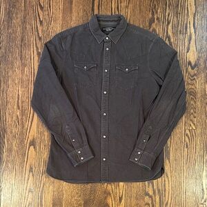 AllSAINTS Snap Button Western Shirt